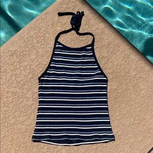 Brandy Melville Ribbed Halter Top